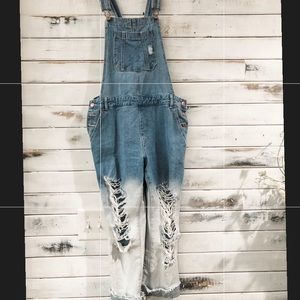 Distressed Overalls